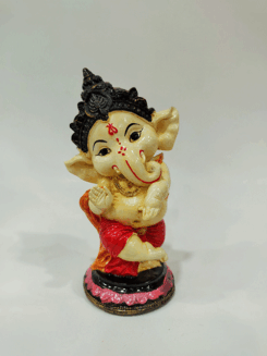 Resine Little Musical Dancing Ganesh Idol