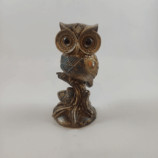 Resine Owl On Log