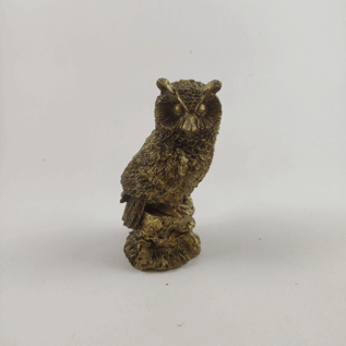 Resine Owl Antique Colour