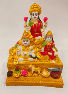 Resine Kuber Lakshmi Idol