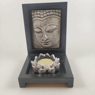 Buddha Face Candle Holder