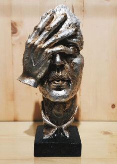 Abstract The Thinker Statue Face And Hand Statue 