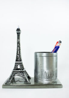 Metallic France Eiffel Tower  Pen Holder
