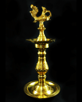 Brass Kerala Kuthu vilakku Annam 16