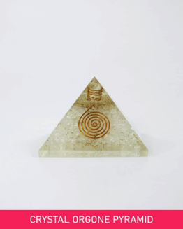 Clear Crystal Orgone Pyramid