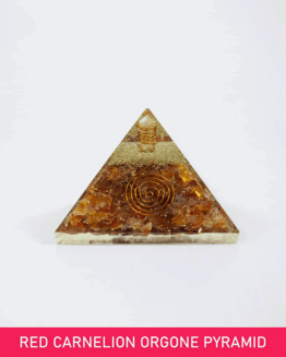 Red Canelion Orgone Pyramid