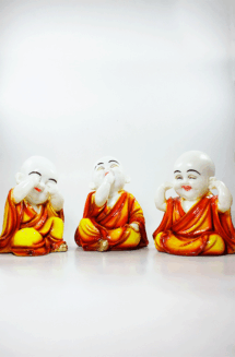 Baby Monk Figurines Statue set of 3