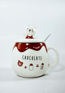 Mug with mini Bear on lid