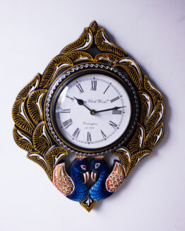 Peacock Design Clock